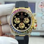 Super Clone N+ Factory Rolex Rainbow Daytona Gold Diamond Gain Weight Watch 